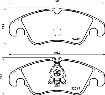 DON Bremseklodser pcp1256 for AUDI (FAW) AUDI VW (SVW)