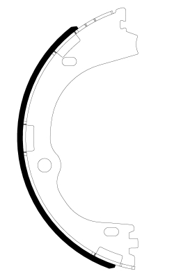 TEXTAR Bremsebakkesæt, parkeringsbremse 91086300 for KIA