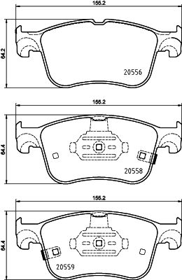 DON Bremseklodser pcp1755 for FORD