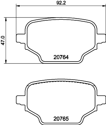 DON Bremseklodser pcp1818 for OPEL FIAT PEUGEOT CITROËN TOYOTA