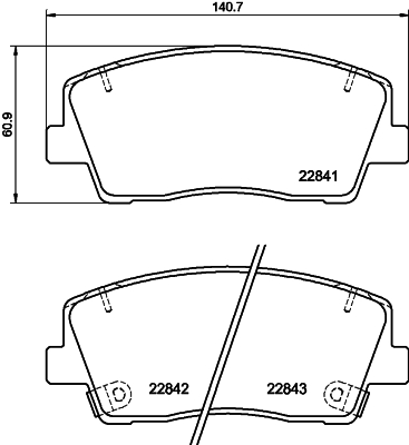 DON Bremseklodser pcp1820 for KIA