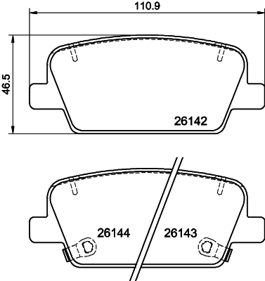 DON Bremseklodser pcp1782 for HYUNDAI KIA