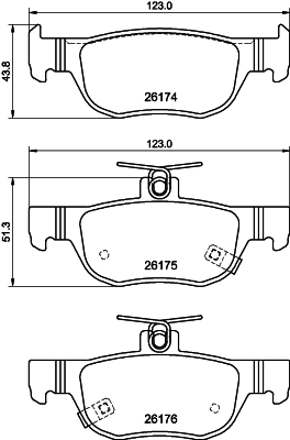 DON Bremseklodser pcp1793 for MAZDA
