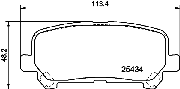 DON Bremseklodser pcp1830 for TOYOTA