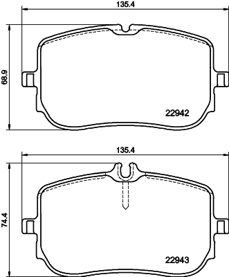 DON Bremseklodser pcp1796 for MERCEDES-BENZ