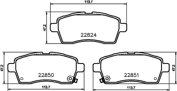 HELLA Bremseklodser 8db355039171 for SUZUKI