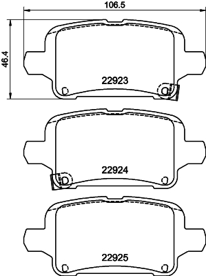 DON Bremseklodser pcp1766 for VAUXHALL CHEVROLET (SGM) OPEL
