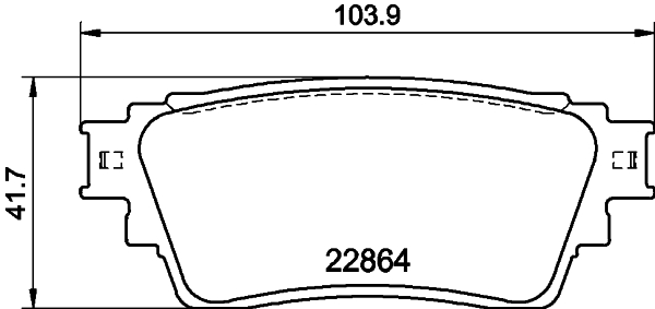 DON Bremseklodser pcp1595 for MITSUBISHI MITSUBISHI (GAC)