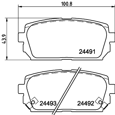 DON Bremseklodser pcp1510 for KIA