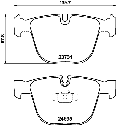 DON Bremseklodser pcp1507 for BMW