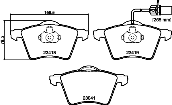 DON Bremseklodser pcp1120 for FORD AUDI