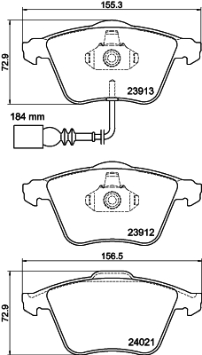 DON Bremseklodser pcp2111 for SKODA VW