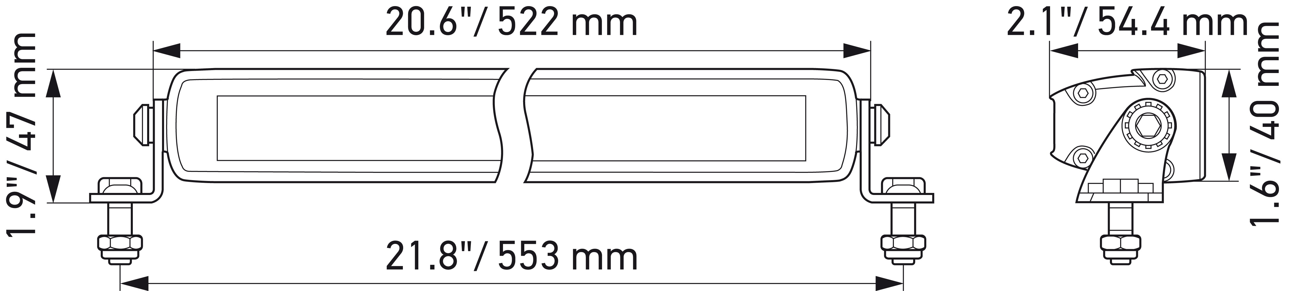 HELLA Lysbjælke 1fj358176301 LED