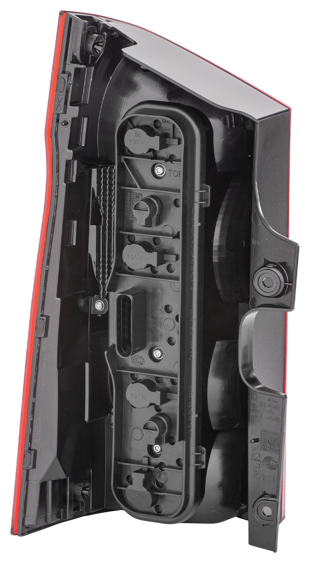 HELLA Baglygte 2SK 011 581-231 P21W venstre for MERCEDES-BENZ