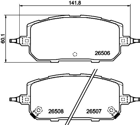 DON Bremseklodser pcp2062 for MAZDA MAZDA (CHANGAN)