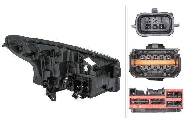 HELLA Forlygte 1ex014031091 LED venstre for RENAULT