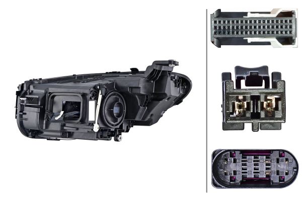 HELLA Forlygte 1EX 015 619-821 LED højre for MERCEDES-BENZ