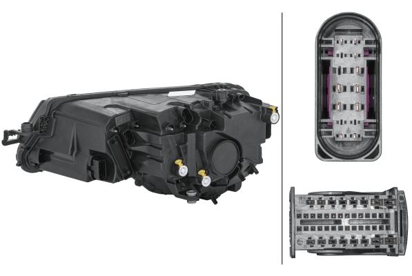 HELLA Forlygte 1ex354855021 LED højre for SKODA