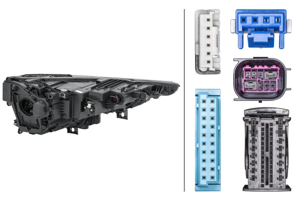 HELLA Forlygte 1ex354871071 LED venstre for AUDI