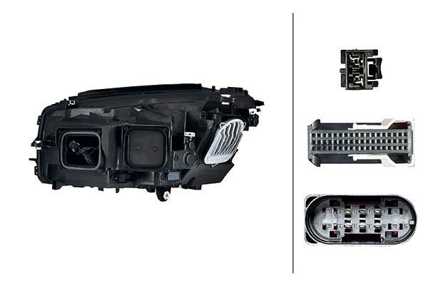 HELLA Forlygte 1ex354877181 LED højre for MERCEDES-BENZ