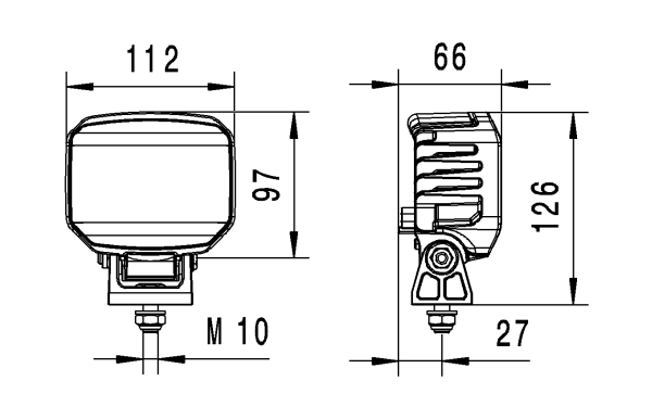 HELLA Arbejdsprojektør 1ga996488511 LED