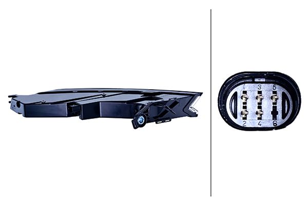 HELLA Baglygte 2SD 015 386-551 LED venstre for PORSCHE