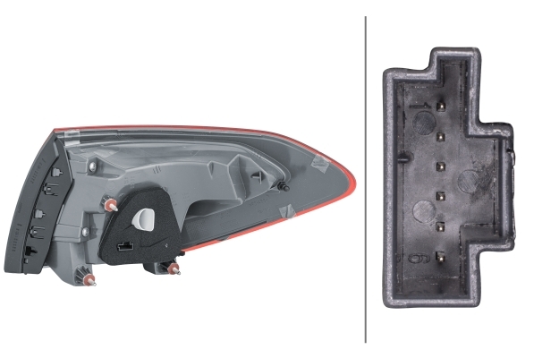 HELLA Baglygte 2SD 354 875-011 PY21W venstre for MERCEDES-BENZ