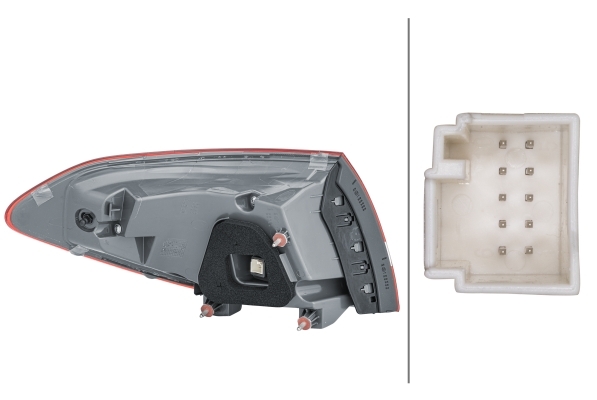 HELLA Baglygte 2SD 354 875-121 LED højre for MERCEDES-BENZ
