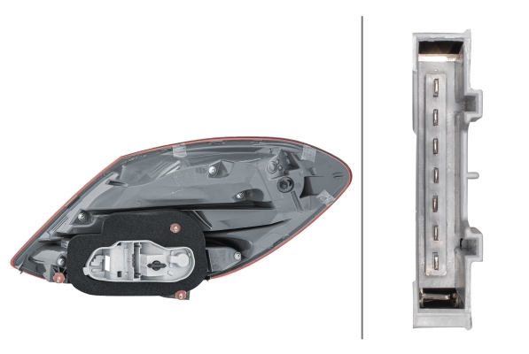 HELLA Baglygte 2SK 354 874-011 W16W venstre for MERCEDES-BENZ