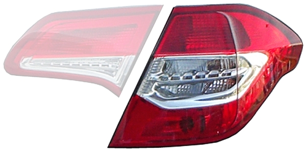 HELLA Baglygte 2vp354988021 PY21W højre for CITROËN