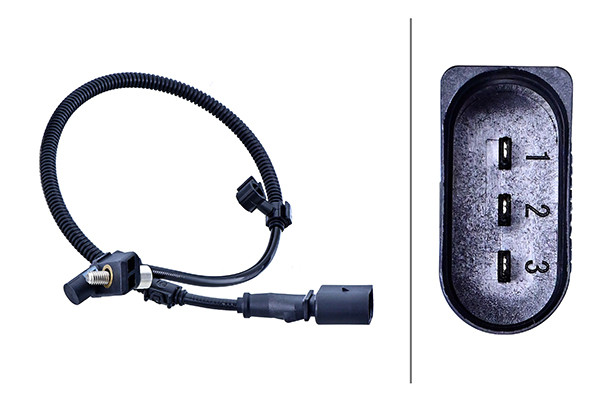 HELLA Impulsgiver, krumtapaksel 6pu009168691 for SKODA VW