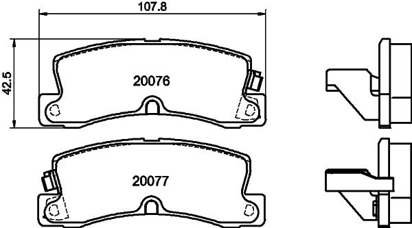 DON Bremseklodser pcp1843 for NISSAN TOYOTA