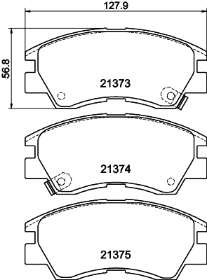 DON Bremseklodser pcp1542 for MITSUBISHI NISSAN
