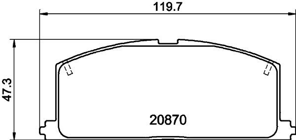 DON Bremseklodser pcp1285 for TOYOTA NISSAN