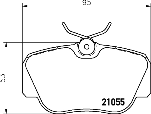 DON Bremseklodser pcp1245 for MERCEDES-BENZ
