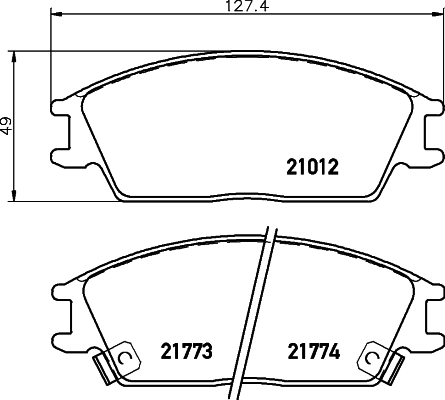 DON Bremseklodser pcp1072 for HONDA HYUNDAI
