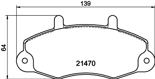 DON Bremseklodser pcp1700 for FORD