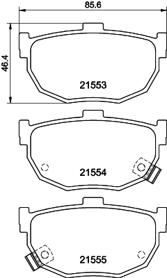 DON Bremseklodser pcp1203 for NISSAN SUZUKI HYUNDAI MAZDA WARTBURG KIA KIA (DYK)