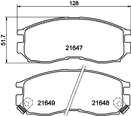 DON Bremseklodser pcp1413 for MITSUBISHI NISSAN CHRYSLER HYUNDAI PROTON