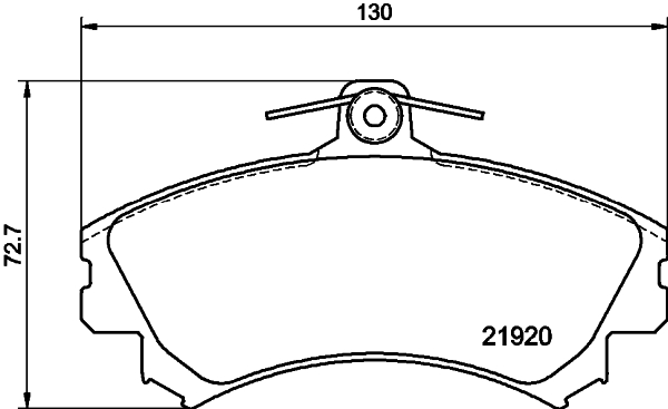 DON Bremseklodser pcp1240 for MITSUBISHI SMART