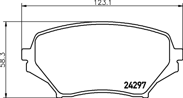 DON Bremseklodser pcp1956 for MAZDA MITSUBISHI