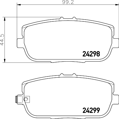DON Bremseklodser pcp1957 for MAZDA FIAT