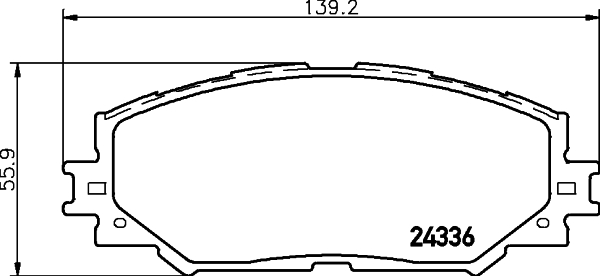 DON Bremseklodser pcp1112 for PONTIAC TOYOTA