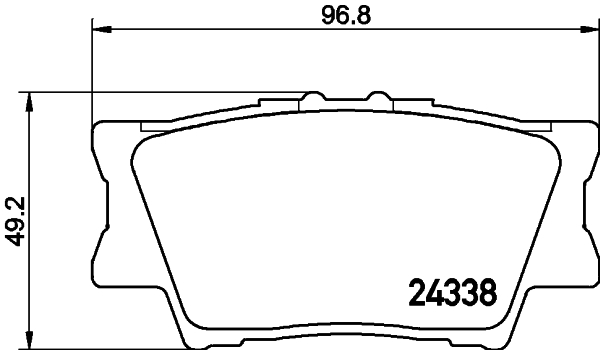 DON Bremseklodser pcp1096 for PONTIAC TOYOTA TOYOTA (FAW)