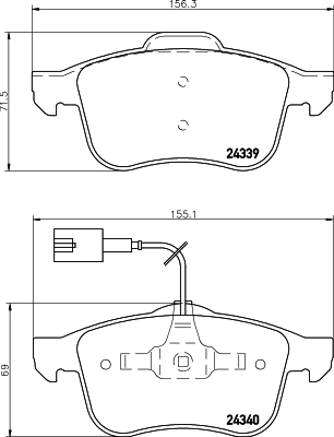 DON Bremseklodser pcp1509 for FIAT ALFA ROMEO