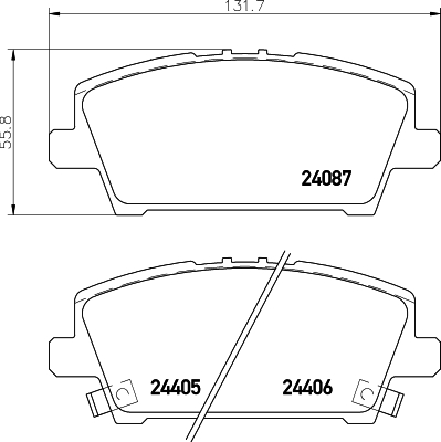 DON Bremseklodser pcp1204 for HONDA