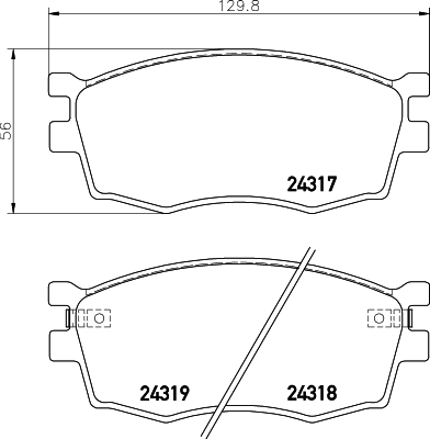DON Bremseklodser pcp1198 for HYUNDAI KIA