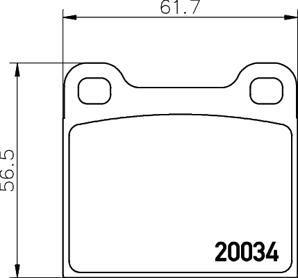 DON Bremseklodser pcp2095 for PEUGEOT CITROËN TALBOT FORD BMW OPEL VOLVO SAAB ALFA ROMEO MASERATI SKODA LAMBORGHINI PORSCHE MERCEDES-BENZ VW SEAT AUD