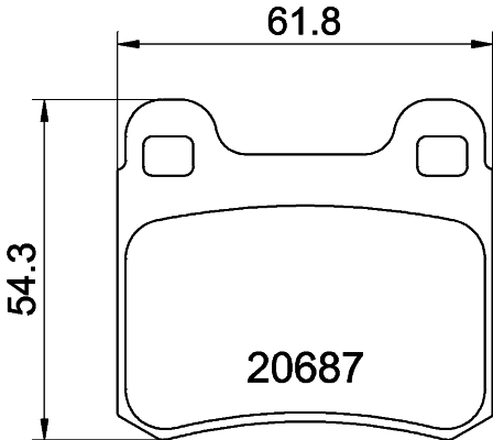 DON Bremseklodser pcp1244 for MERCEDES-BENZ