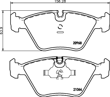 DON Bremseklodser pcp1395 for BMW